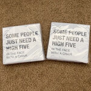 Humorous Cocktail Napkin Set of Two